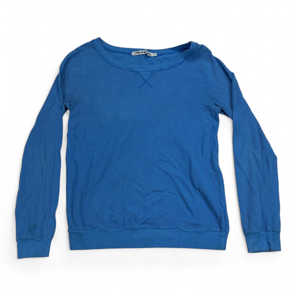 Michael Stars Blue Mesh Long Sleeve Tee Sweatshirt M